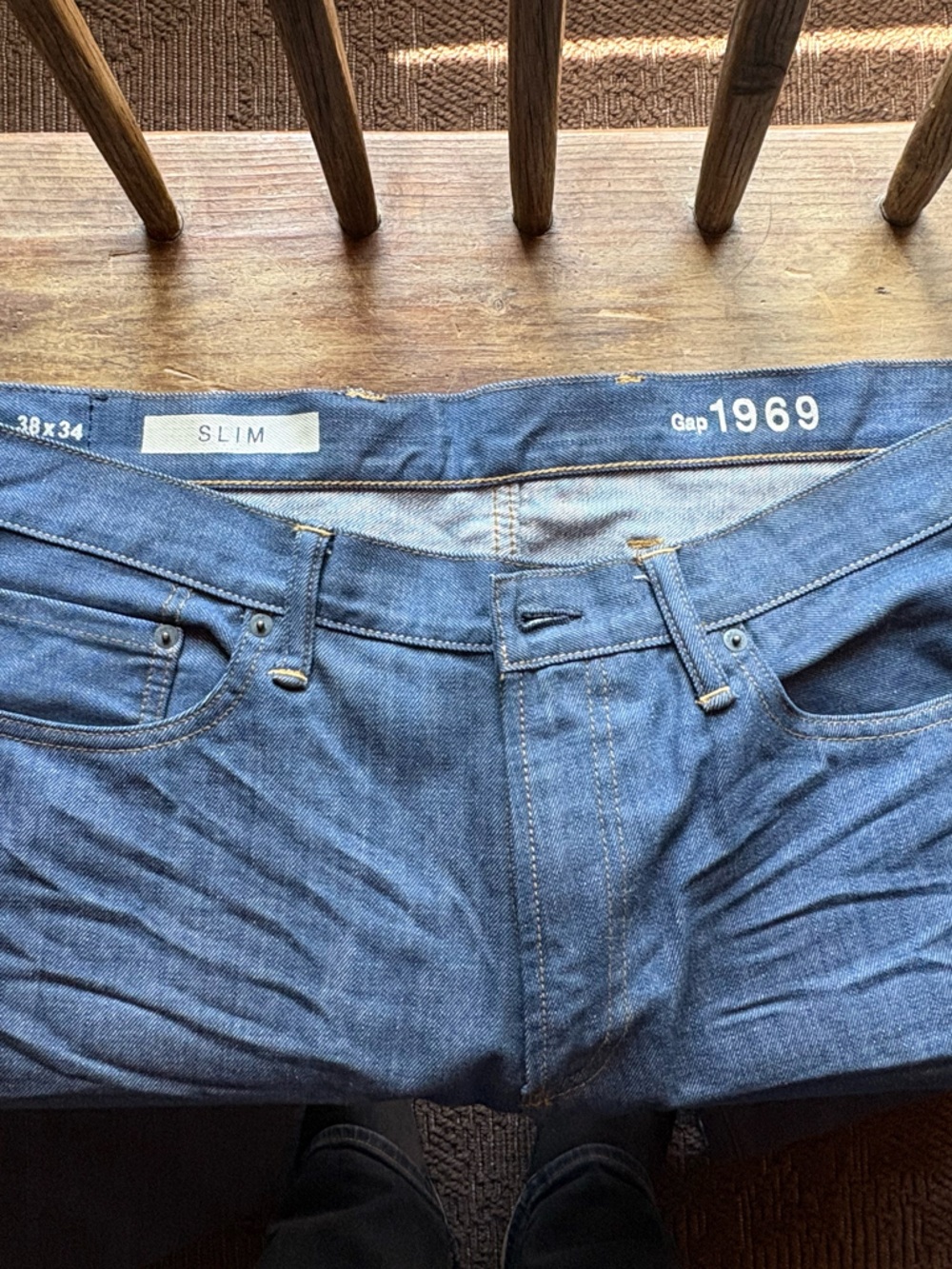 GAP Men’s Slim Straight Jeans in Blue